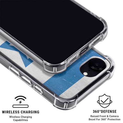 Israel Flag Distressed iPhone 16e Clear Case